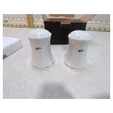 OLEG CASSINI SALT & PEPPER SHAKERS NIP