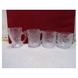 *COMPLETE SET OF FLINSTONE GLASSES GLOWS