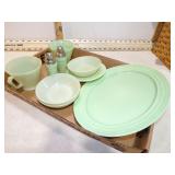 *HAZEL ATLAS PLANTONITE MODERNTONE SERVING &EXTRAS