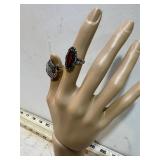 2 MARKED 925 RINGS 10.5 G SIZE 8
