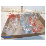 **12 MCM FEDERAL GLASS LEAPING GAZELLE GLASSES
