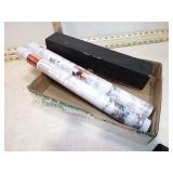 PLAYER PIANO ROLL & 2 ROLLS OF CONTACT PAPER