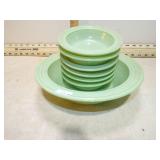 *HAZEL ATLAS PLATONITE MODERNTONE BERRY BOWL SET