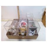 **8 BEANIES BABIES IN CASES