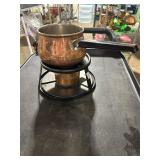 **COPPER FONDUE POT