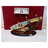 DECORATIVE HORSE KNIFE ON STAND