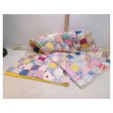 VINT PATCHWORK LAP/BABY QUILT