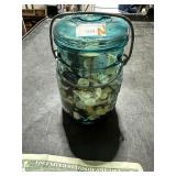 JAR OF VINT BUTTONS