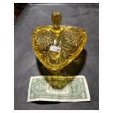*HAZEL ATLAS TRIANGULAR CANDY DISH