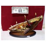 DECORATIVE MOOSE KNIFE ON STAND