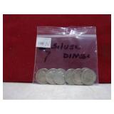 7 SILVER DIMES 1946-1964