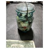 JAR OF VINT BUTTONS