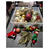 **VINT CHRISTMAS ORNAMENTS & ELVES