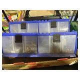 **TILT & LOCK STORAGE CONTAINERS + CONTENTS