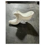 MILKGLASS FENTON CAT HEAD HOBNAIL SHOE