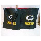 2 GREEN BAY PACKERS REUSABLE TOTE BAGS