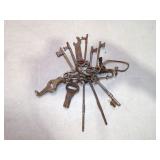OLD SKELETON KEYS, CLOCK KEYS & MORE