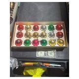 **VINT GLASS CHRISTMAS ORNAMENTS