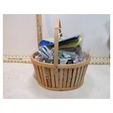 **CRAFT SUPPLIES IN BASKET