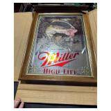 **MILLER BEER FISH MIRROR NIP