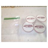 EM BEKKEDAL TOBACCO WESTBY COASTERS
