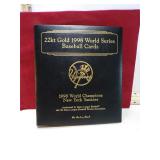 *22KT GOLD 1998 WORLD SERIES BASEBALL CARDS