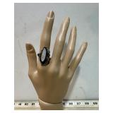 MARKED 925 MOTHER OF PEARL RING 6G SIZE 8