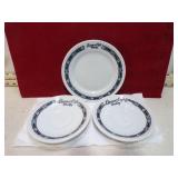 BANNER CAFE WESTBY BREAD PLATE & 2 SAUCERS