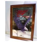 **MILLER BEER MIRROR BALD EAGLE