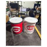 **2 CINCINNATI REDS TINS/BANKS