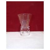 HAND BLOWN STUBBEN GLASS VASE SIGNED