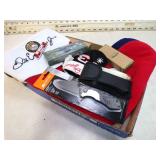 3 NASCAR STOCKINGS & 6 NEW KNIVES