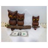 MCM GREEN MOUNTAIN WOODEN OWLS