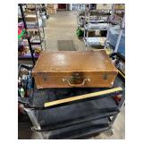 **VINT LEATHER SHRINERS SUIT CASE