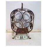 **4 BOTTLE WINE RACK
