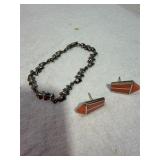 MARKED 925 BRACELET & EARRINGS 25G