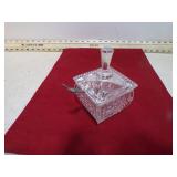 VINT CUT GLASS JAM JAR