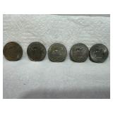 5 1971 EISENHOWER DOLLARS