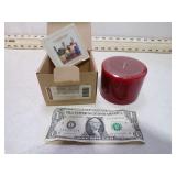 LONGABERGER APPLE CANDLE NEW T