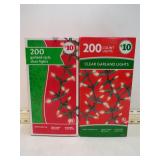 **2 SETS OF 200 LIGHTS