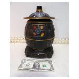**MCCOY POTBELLY STOVE COOKIE JAR BLACK