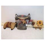 PRIMITIVE BLACK CAT & SHEEP