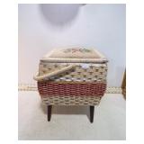 **MCM SEWING BASKET & CONTENTS