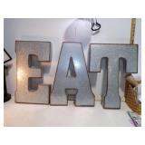 **GIANT 'EAT OR TEA' METAL LETTERS
