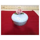 COVERED TRINKET DISH CALI POTTERY NOT PERFECT