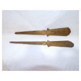 2 DOLLY MADISON LETTER OPENERS