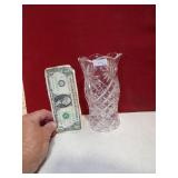 PRESSED GLASS CANDLE HOLDER USED AS FAIRY LAMP T