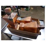 **3 COPPER POLE TOP MISQUITO LANTERNS