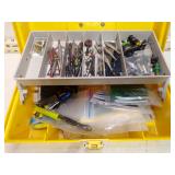 **PLANO TACKLE BOX W/ITEMS FOR MAKING ARROWS