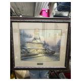 **4 THOMAS KINKADE FRAMED PRINTS